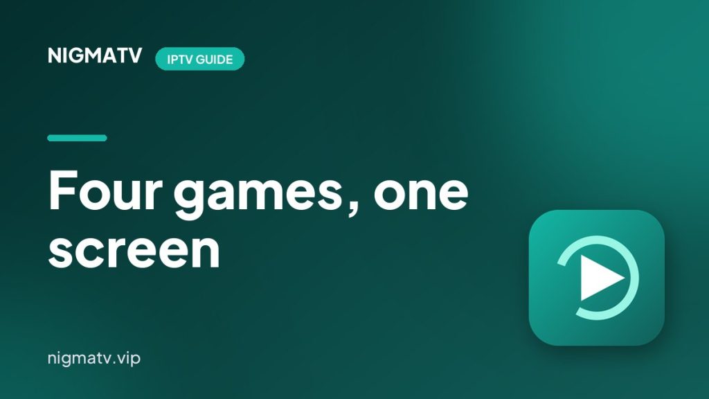 How to Put Several Live Games on One Screen With IPTV